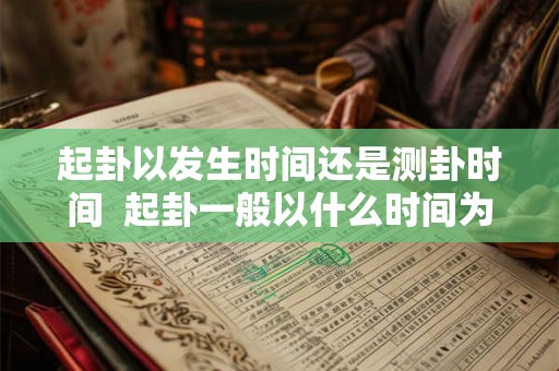 起卦以发生时间还是测卦时间  起卦一般以什么时间为准