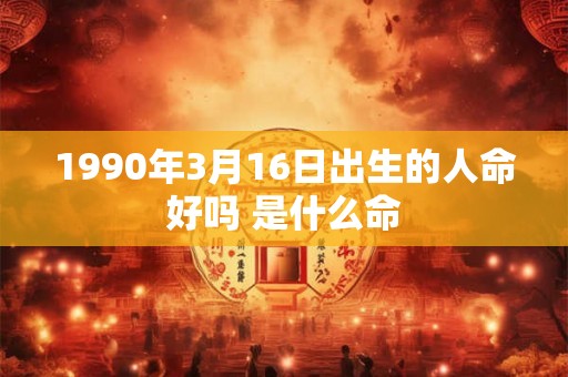 1990年3月16日出生的人命好吗 是什么命 1990年3月16日出生的人命好吗 是什么命
