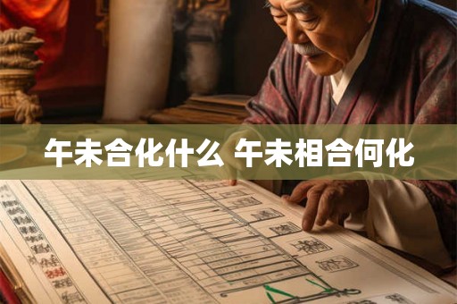 午未合化什么 午未相合何化 午未合化什么 午未相合何化
