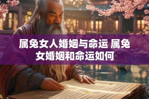 属兔女人婚姻与命运 属兔女婚姻和命运如何