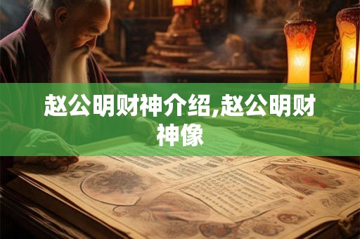 赵公明财神介绍,赵公明财神像