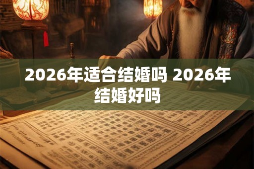 2026年适合结婚吗 2026年结婚好吗