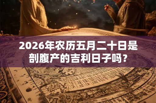 2026年农历五月二十日是剖腹产的吉利日子吗？