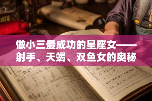 做小三最成功的星座女——射手、天蝎、双鱼女的奥秘