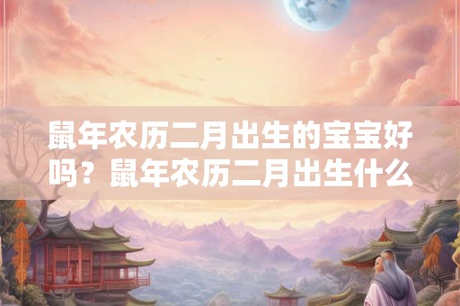 鼠年农历二月出生的宝宝好吗?鼠年农历二月出生什么性格? 鼠年农历二月出生的宝宝好吗?鼠年农历二月出生什么性格?