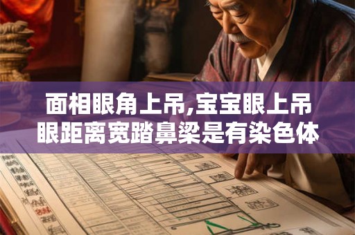 面相眼角上吊,宝宝眼上吊眼距离宽踏鼻梁是有染色体异常吗