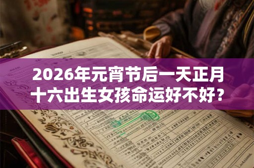2026年元宵节后一天正月十六出生女孩命运好不好？