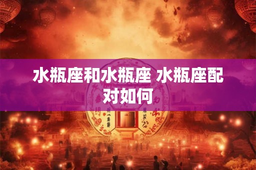 水瓶座和水瓶座 水瓶座配对如何 水瓶座和水瓶座 水瓶座配对如何