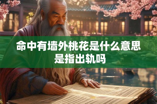 命中有墙外桃花是什么意思 是指出轨吗