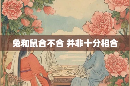 兔和鼠合不合 并非十分相合