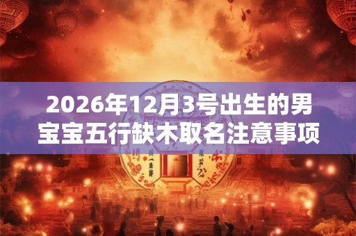 2026年12月3号出生的男宝宝五行缺木取名注意事项