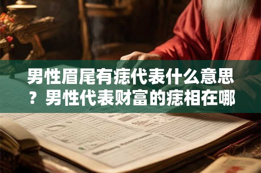 男性眉尾有痣代表什么意思？男性代表财富的痣相在哪？