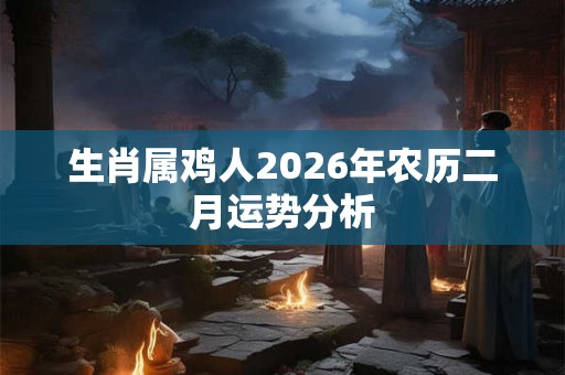 生肖属鸡人2026年农历二月运势分析