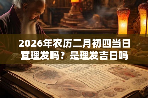 2026年农历二月初四当日宜理发吗？是理发吉日吗