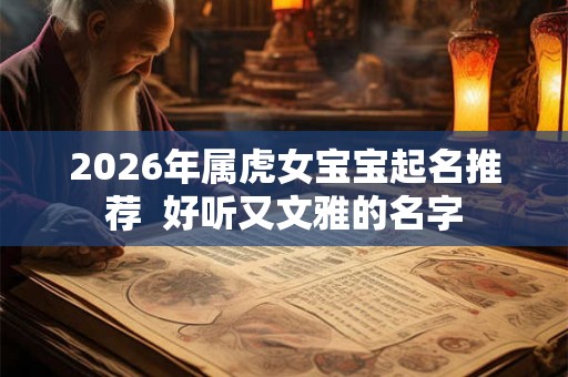 2026年属虎女宝宝起名推荐  好听又文雅的名字