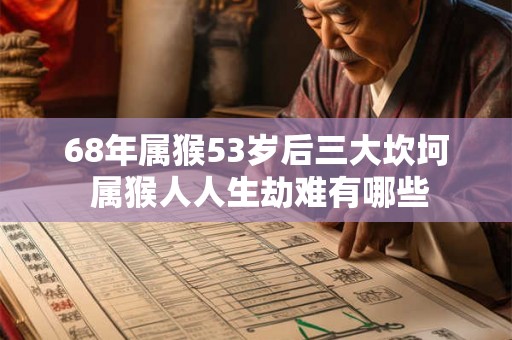 68年属猴53岁后三大坎坷 属猴人人生劫难有哪些
