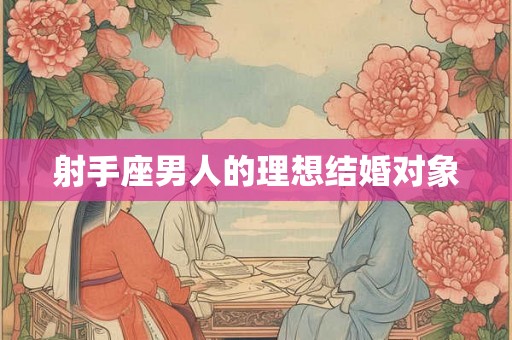 射手座男人的理想结婚对象