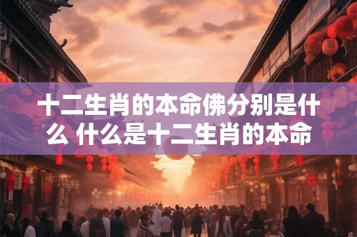 十二生肖的本命佛分别是什么 什么是十二生肖的本命佛