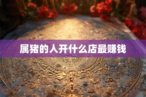 属猪的人开什么店最赚钱