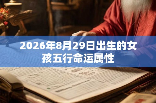 2026年8月29日出生的女孩五行命运属性