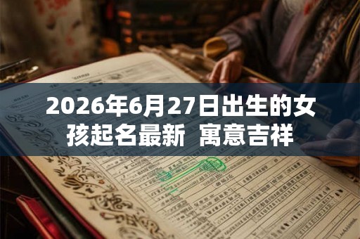 2026年6月27日出生的女孩起名最新  寓意吉祥