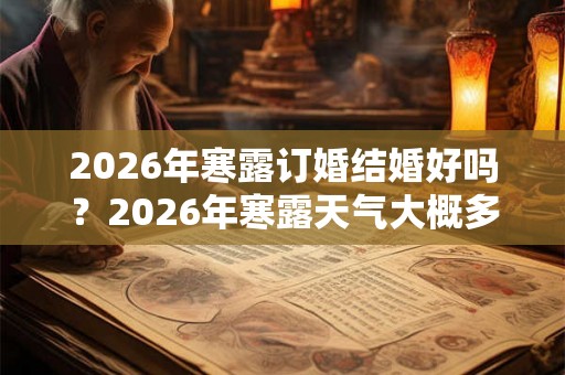 2026年寒露订婚结婚好吗？2026年寒露天气大概多少度？