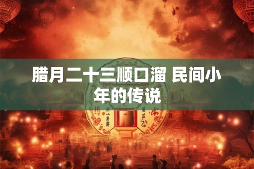腊月二十三顺口溜 民间小年的传说