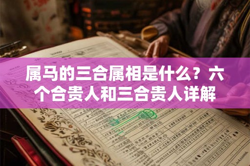 属马的三合属相是什么？六个合贵人和三合贵人详解