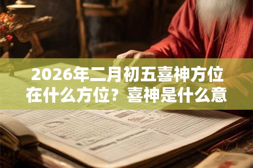 2026年二月初五喜神方位在什么方位?喜神是什么意思? 2026年二月初五喜神方位在什么方位?喜神是什么意思?