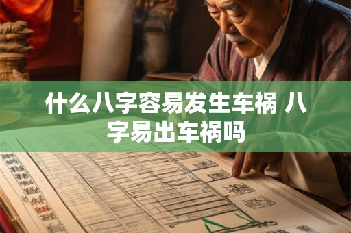 什么八字容易发生车祸 八字易出车祸吗