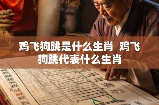 鸡飞狗跳是什么生肖  鸡飞狗跳代表什么生肖