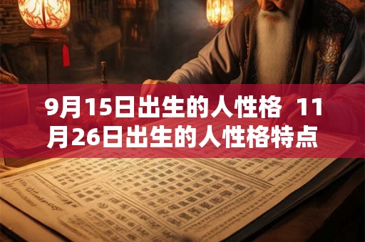 9月15日出生的人性格 11月26日出生的人性格特点 9月15日出生的人性格 11月26日出生的人性格特点
