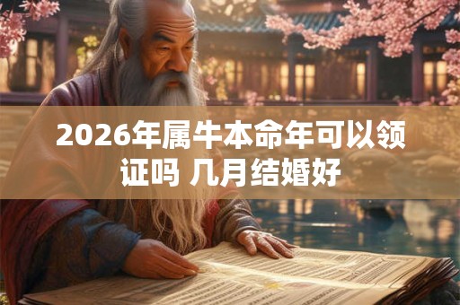 2026年属牛本命年可以领证吗 几月结婚好