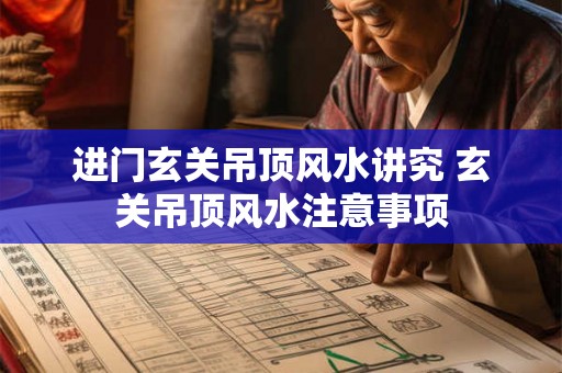 进门玄关吊顶风水讲究 玄关吊顶风水注意事项
