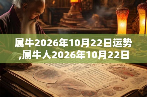 属牛2026年10月22日运势,属牛人2026年10月22日财运,生肖牛2026年10月22日运势 属牛2026年10月22日运势,属牛人2026年10月22日财运,生肖牛2026年10月22日运势