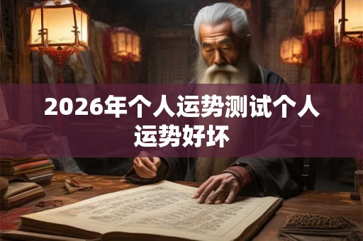 2026年个人运势测试个人运势好坏