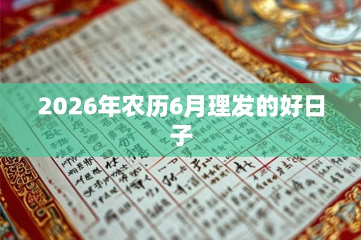 2026年农历6月理发的好日子 2026年农历6月理发的好日子
