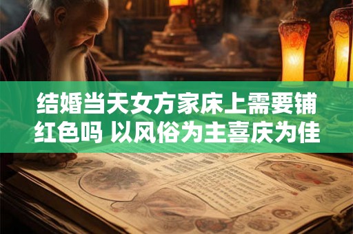 结婚当天女方家床上需要铺红色吗 以风俗为主喜庆为佳