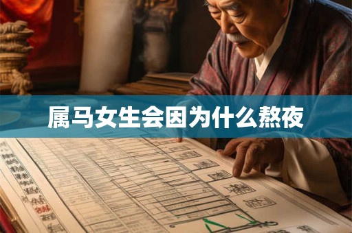 属马女生会因为什么熬夜