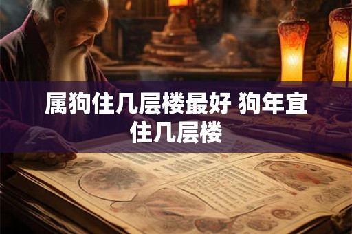 属狗住几层楼最好 狗年宜住几层楼
