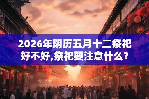 2026年阴历五月十二祭祀好不好,祭祀要注意什么? 2026年阴历五月十二祭祀好不好,祭祀要注意什么?