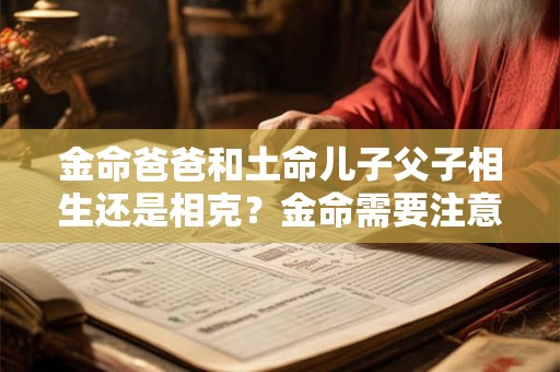 金命爸爸和土命儿子父子相生还是相克？金命需要注意什么？
