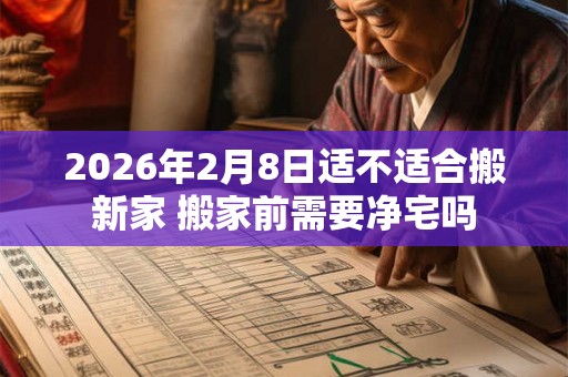 2026年2月8日适不适合搬新家 搬家前需要净宅吗