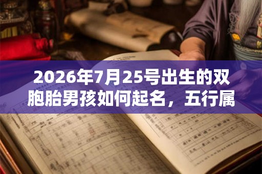 2026年7月25号出生的双胞胎男孩如何起名，五行属什么