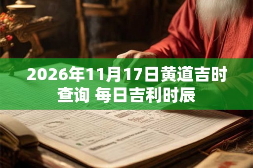 2026年11月17日黄道吉时查询 每日吉利时辰