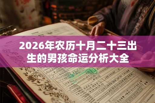 2026年农历十月二十三出生的男孩命运分析大全