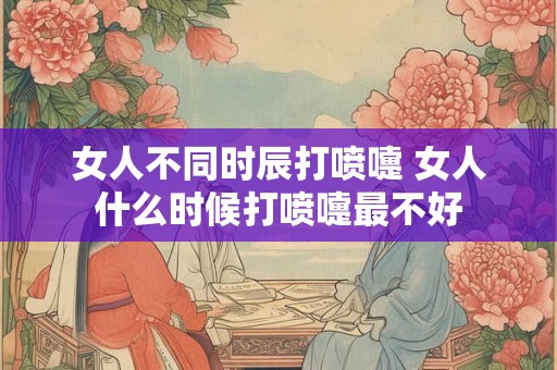 女人不同时辰打喷嚏 女人什么时候打喷嚏最不好