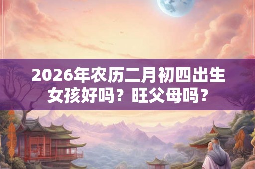 2026年农历二月初四出生女孩好吗？旺父母吗？