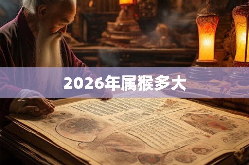 2026年属猴多大