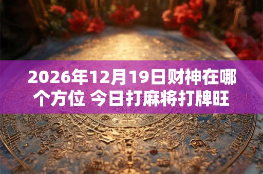 2026年12月19日财神在哪个方位 今日打麻将打牌旺运方位
